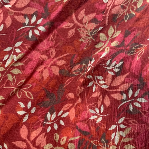 Rust flowered dress - Picture 3 of 4